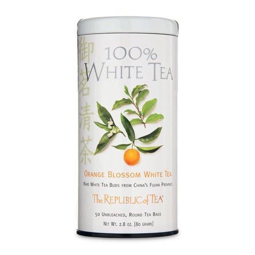 The Republic Of Tea 100% White Tea, Orange Blossom, Bags - 50 bags, 2.8 oz