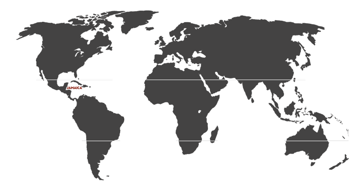 Jamaica Origin Map