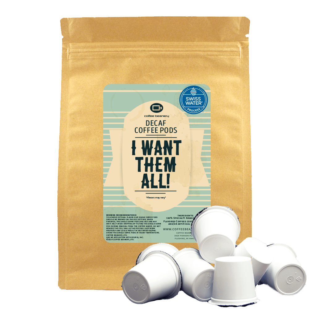 Coffee Beanery Coffee Pods Decaf / 20ct Pods I Want Them All Coffee Pod Variety Pack