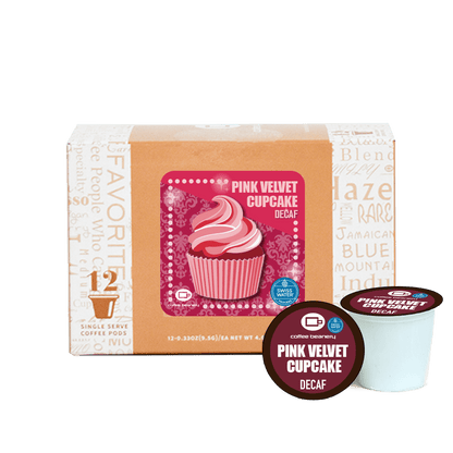 Coffee Beanery Exclusive 12ct Pods / Decaf / Automatic Drip Pink Velvet Cupcake Flavored Coffee | September 2024