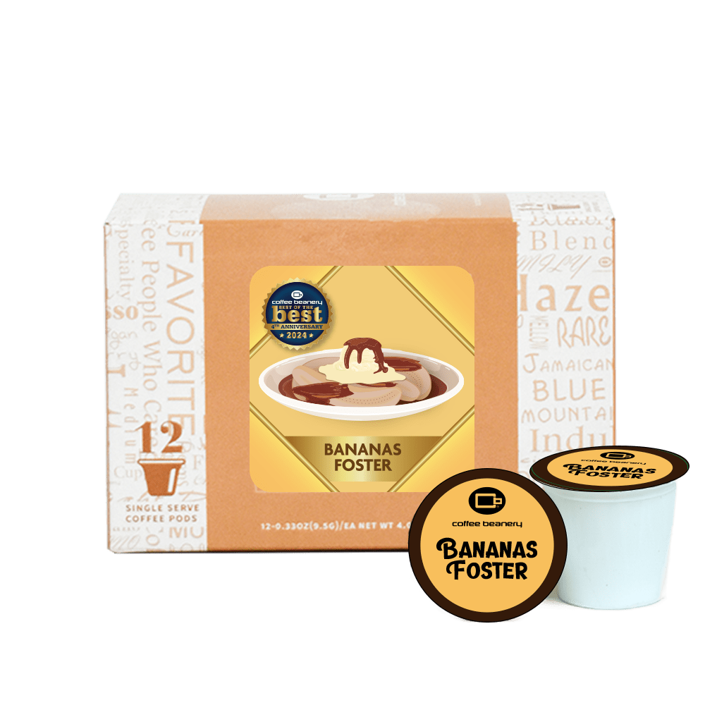 Coffee Beanery Exclusive 12ct Pods / Regular / Automatic Drip Bananas Foster Flavored Coffee | May 2024
