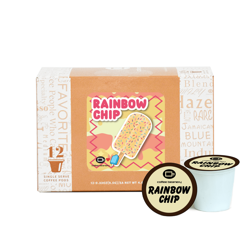 Coffee Beanery Exclusive 12ct Pods / Regular / Automatic Drip Rainbow Chip Flavored Coffee | June 2024