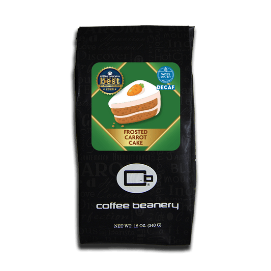 Coffee Beanery Exclusive 12oz / Decaf / Automatic Drip Frosted Carrot Cake Flavored Coffee | May 2024