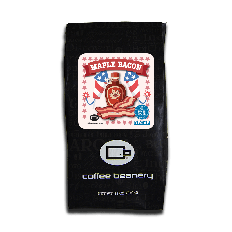 Coffee Beanery Exclusive 12oz / Decaf / Automatic Drip Maple Bacon Flavored Coffee | July 2024