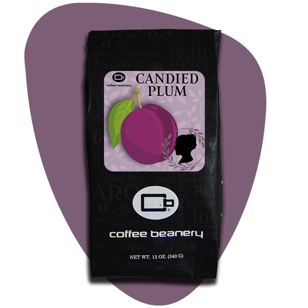 Coffee Beanery Exclusive 12oz / Regular / Automatic Drip Candied Plum Flavored Coffee | February 2025