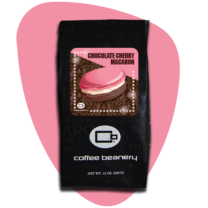 Coffee Beanery Exclusive 12oz / Regular / Automatic Drip Chocolate Cherry Macaron Flavored Coffee | September 2024