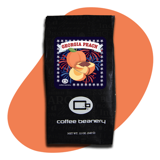 Coffee Beanery Exclusive 12oz / Regular / Automatic Drip Georgia Peach Flavored Coffee | July 2024
