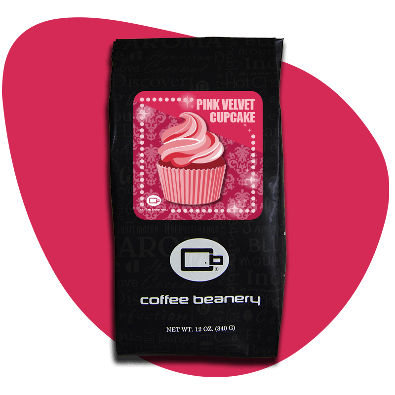 Coffee Beanery Exclusive 12oz / Regular / Automatic Drip Pink Velvet Cupcake Flavored Coffee | September 2024