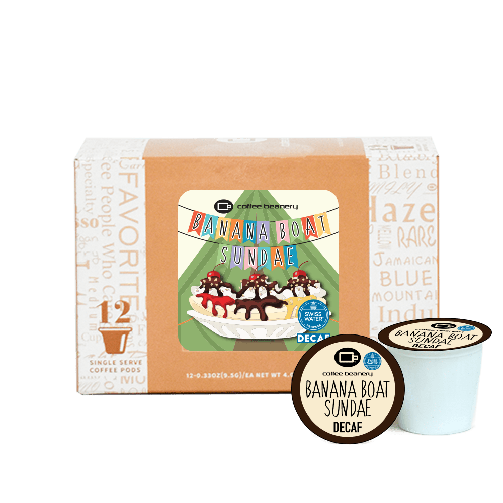 Coffee Beanery Exclusive Decaf Banana Boat Sundae Flavored Coffee Pods | August 2024