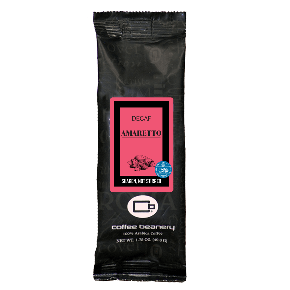 Coffee Beanery Flavored Coffee Decaf / 1.75oz One Pot Sampler / Automatic Drip Amaretto Coffee