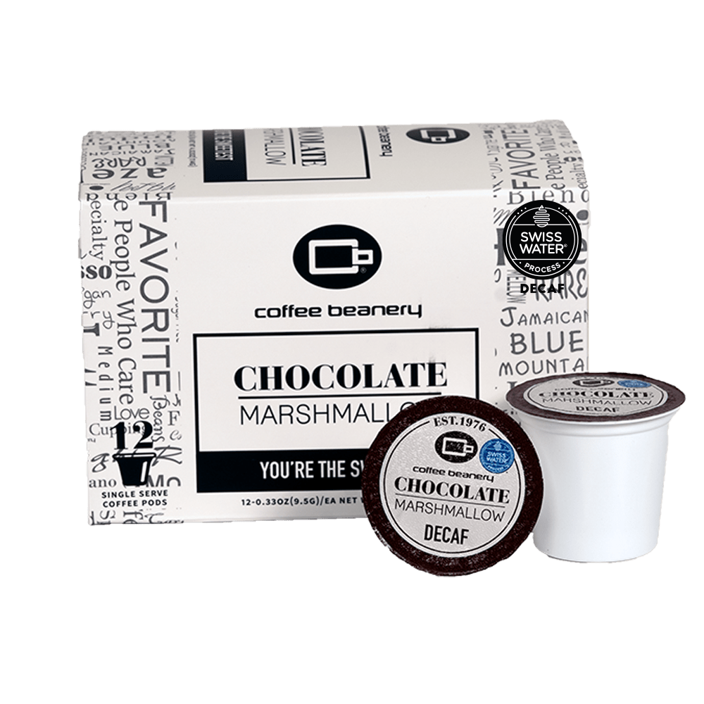 Coffee Beanery Flavored Coffee Decaf / 12ct Pods Chocolate Marshmallow Flavored Coffee Pods