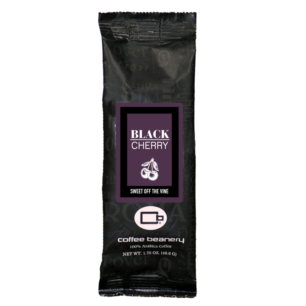 Coffee Beanery Flavored Coffee Regular / 1.75oz One Pot Sampler / Automatic Drip Black Cherry Flavored Coffee