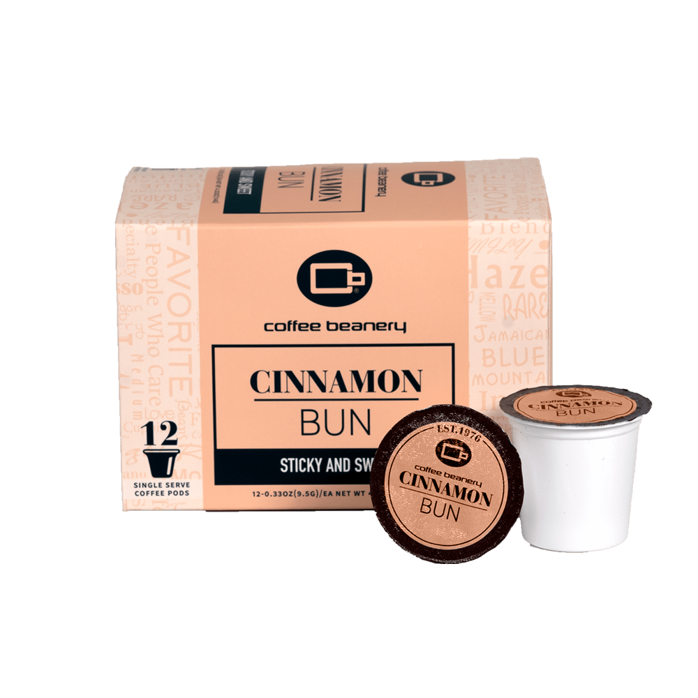 Coffee Beanery Flavored Coffee Regular / 12ct / Automatic Drip Cinnamon Bun Flavored Coffee