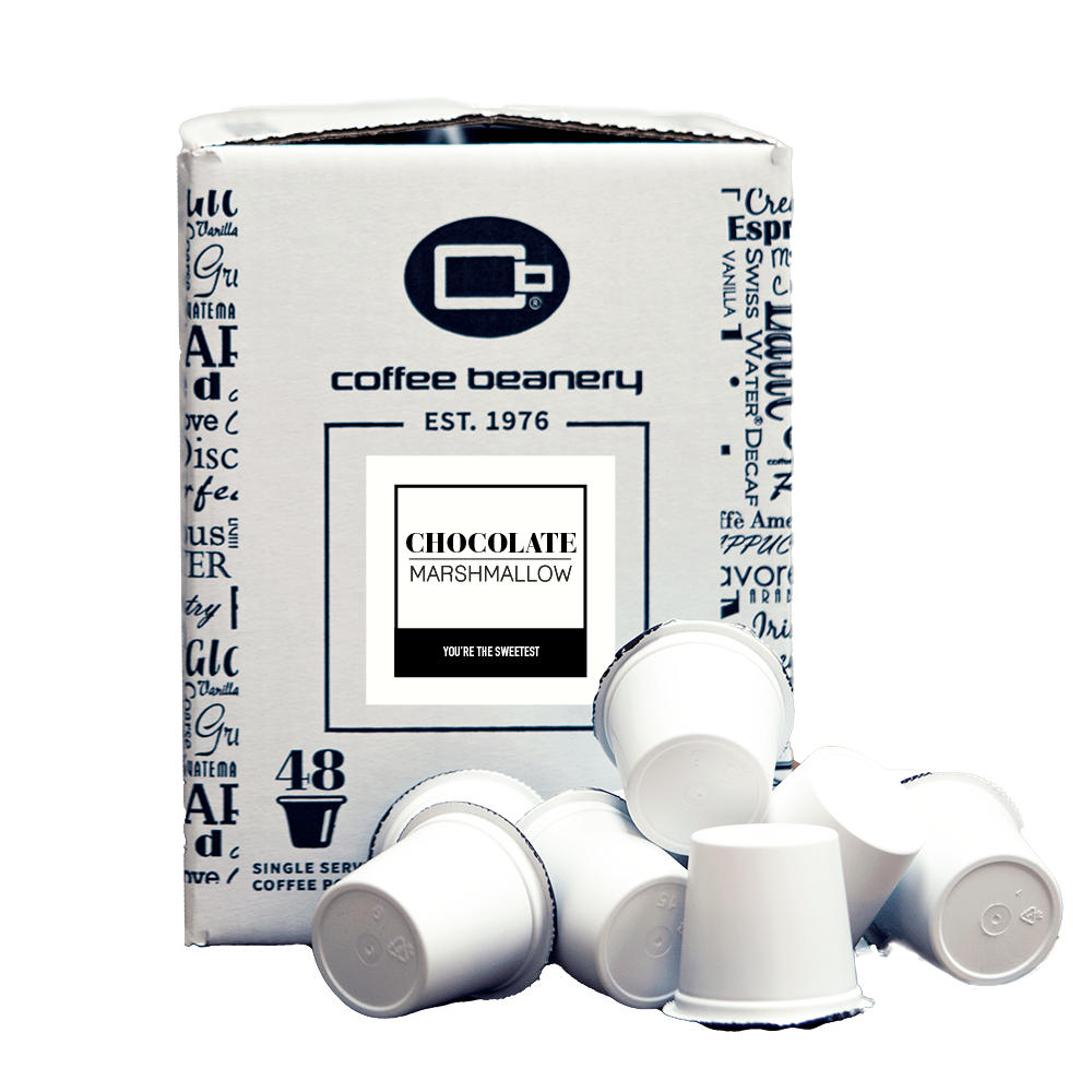 Coffee Beanery Flavored Coffee Regular / 48ct Bulk Pods Chocolate Marshmallow Flavored Coffee Pods