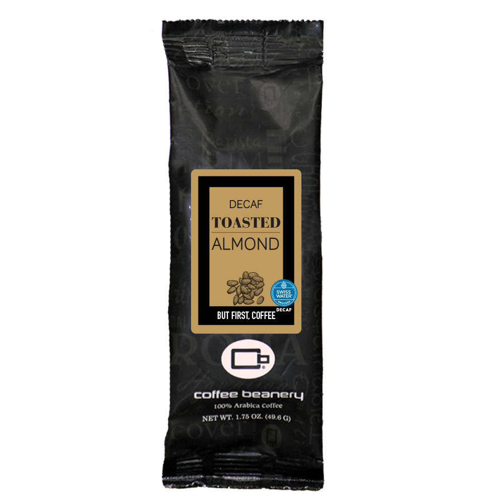 Coffee Beanery Flavored Coffee Sampler Toasted Almond SWP Decaf Flavored Coffee | 1.75 oz One Pot Sampler