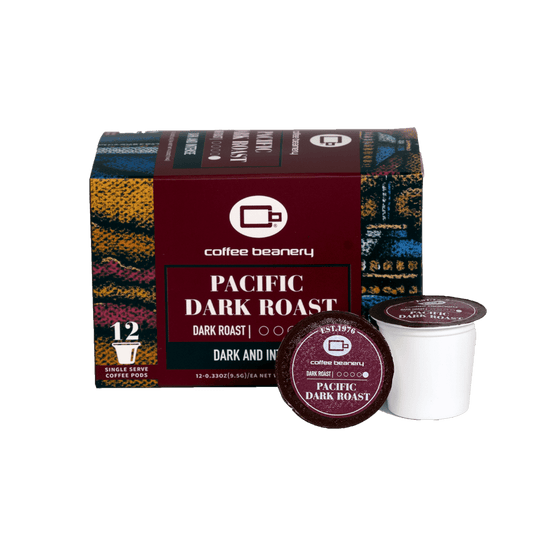 Coffee Beanery Specialty Coffee 12ct Pods Pacific Dark Roast Specialty Coffee Pods