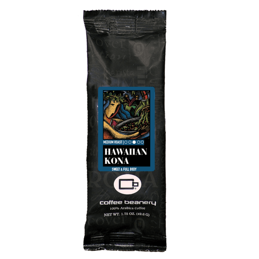 Coffee Beanery Specialty Coffee Hawaiian Kona Specialty Coffee | 100% Authentic  | 1.75oz One Pot Sampler