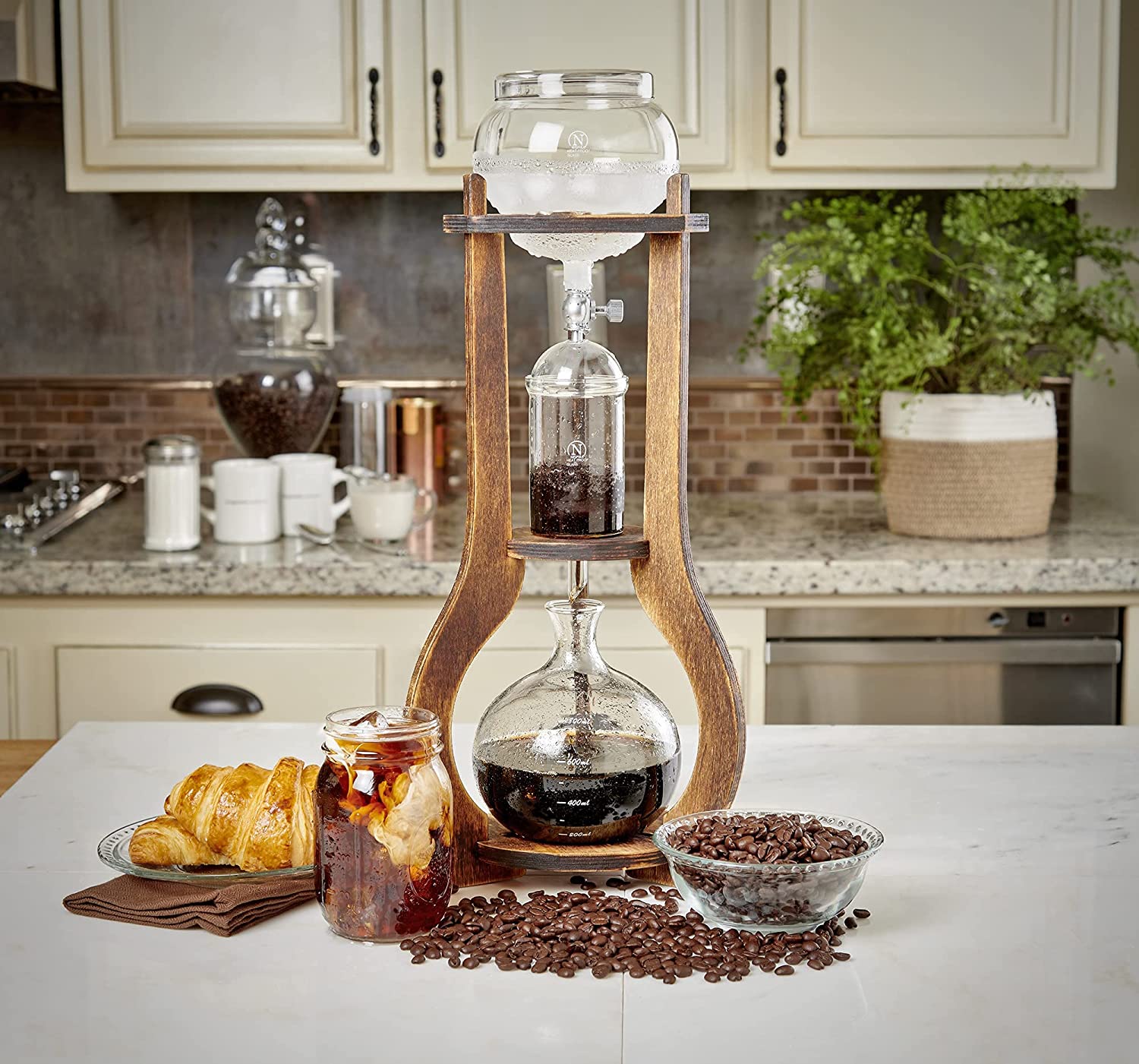 Nispira Retro Ice Cold Brew Dripping Coffee Maker Tower