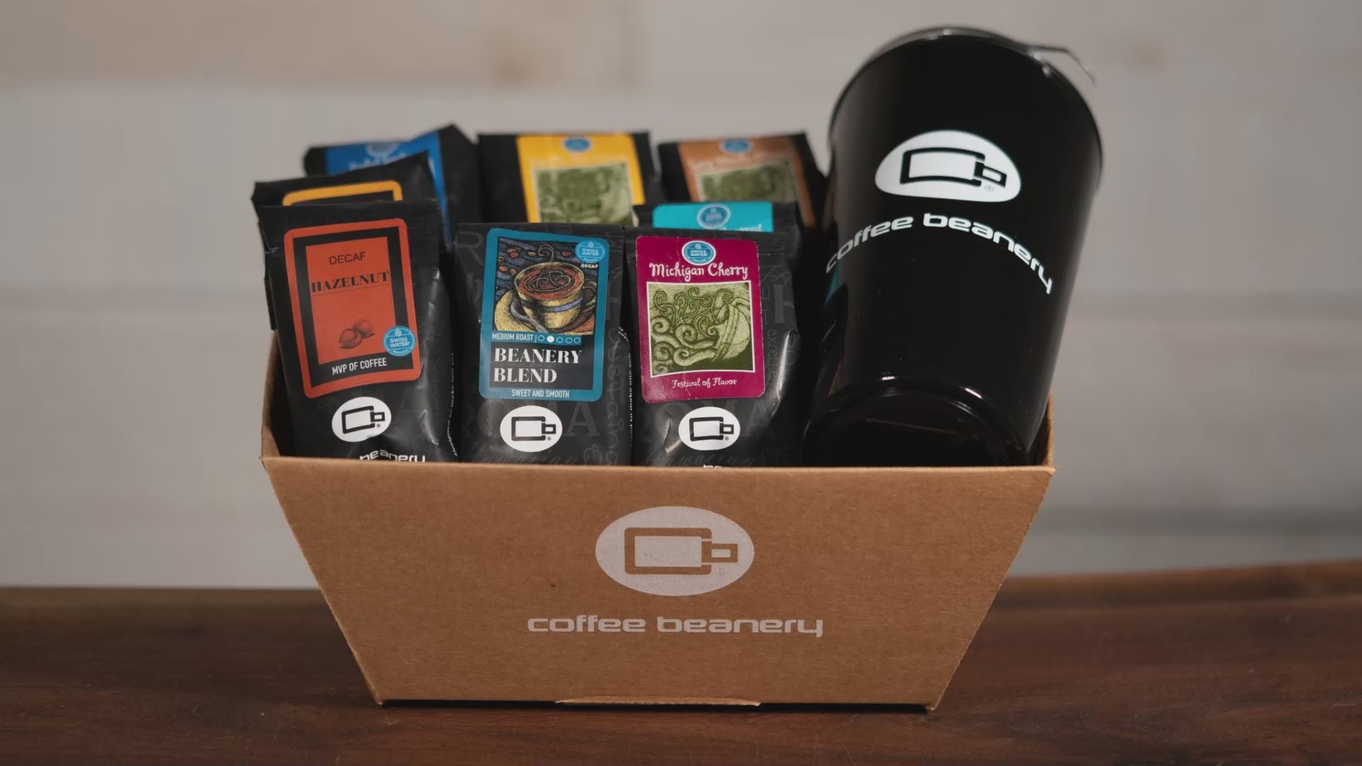 Load video: Decaf Specialty Gift Basket Video